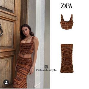 ZARA TULLE MIDI SKIRT